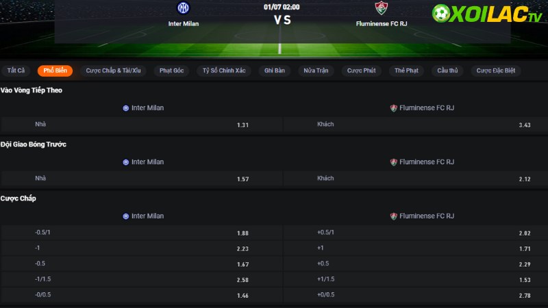 Inter vs Fluminense