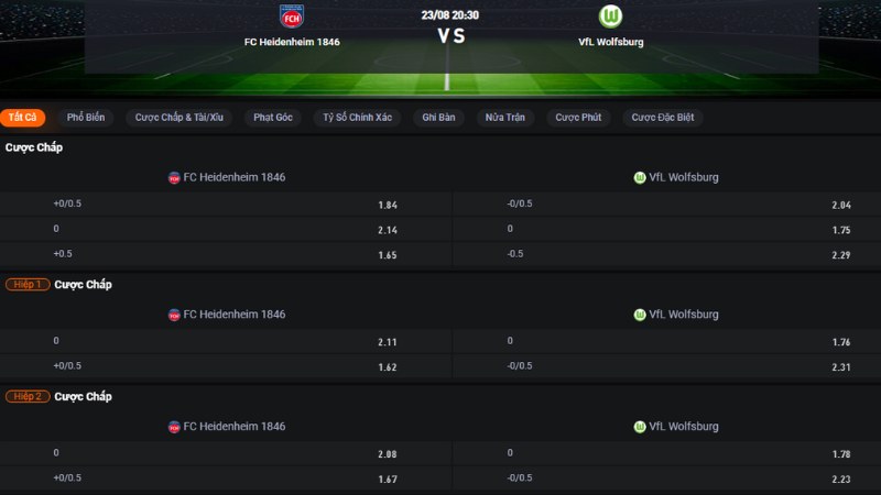Heidenheim vs Wolfsburg